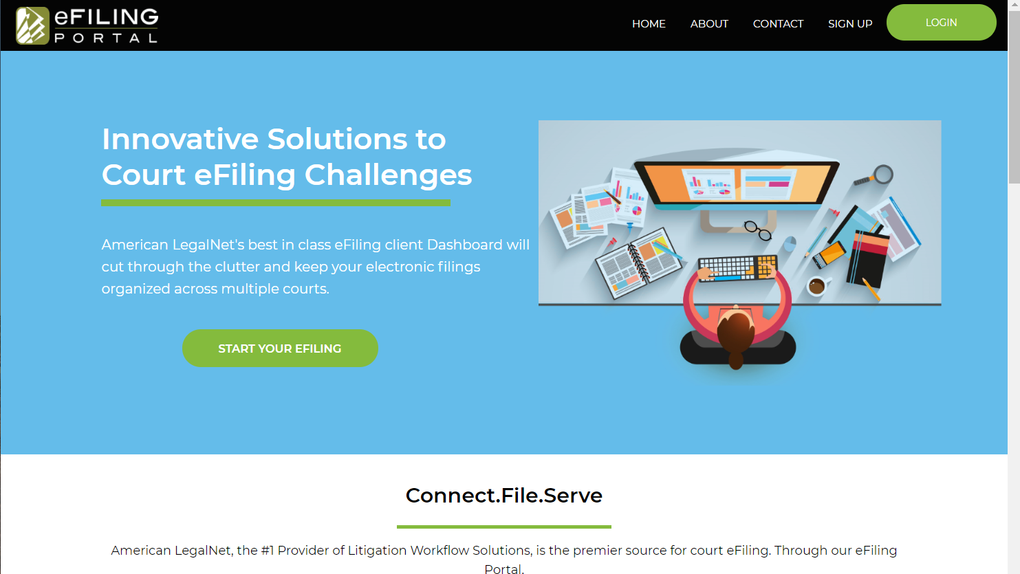New ‘eFiling Portal’ Provides Single Sign-On and Interface to Manage Filings in Multiple Courts